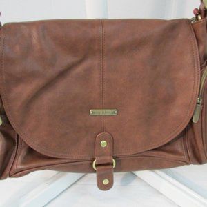 Timi & Leslie Brown Leather Diaper Bag